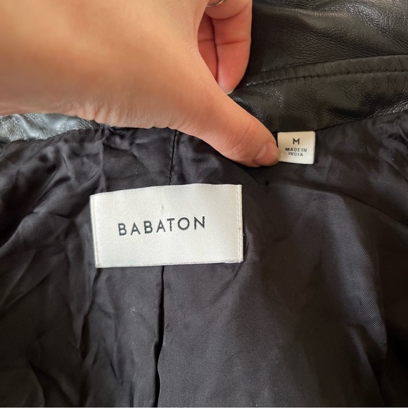 Aritzia Babaton Faux Leather Bomber Jacket - Picture 4 of 6